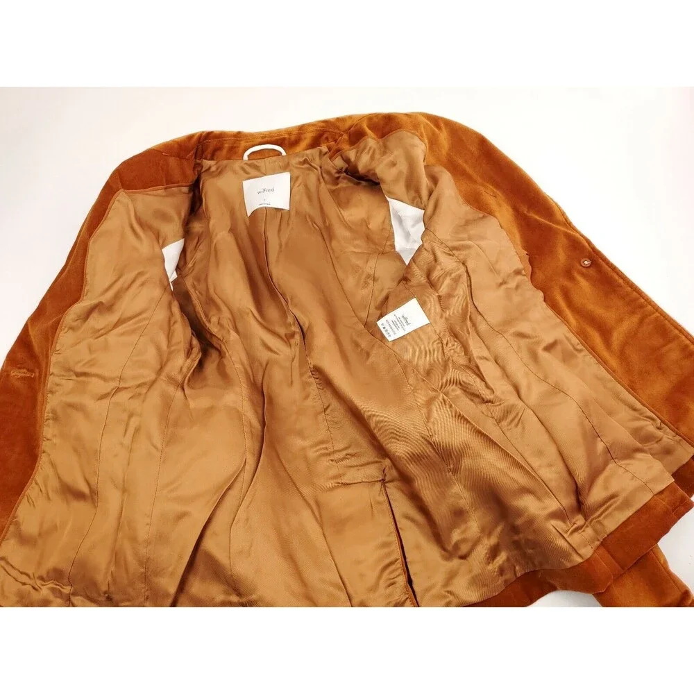 Wilfred Mona Velvet Blazer Single-button, Velvet Blazer Size 2 - Picture 4 of 9